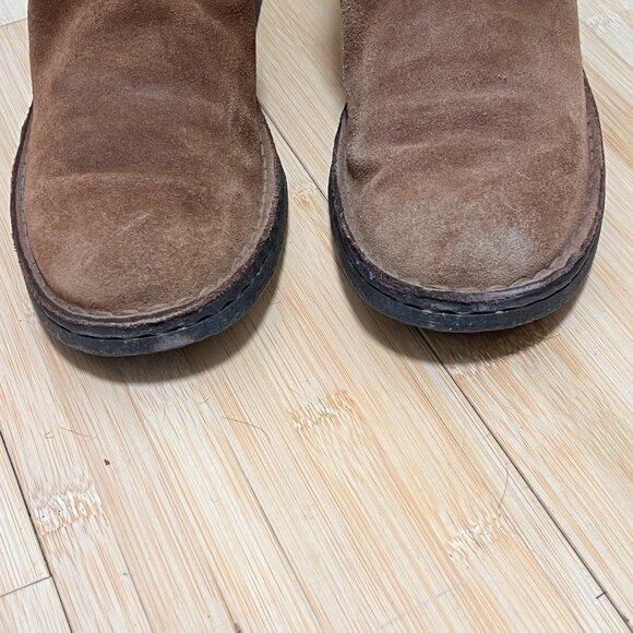 Born Audie Boots Womens 6.5 Brown Suede Leather Round Toe Mid Calf Pull On - Picture 4 of 10